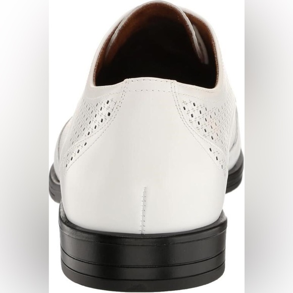 STACY ADAMS Men's Asher Wingtip Lace Oxford, White, size 7 - Picture 3 of 5